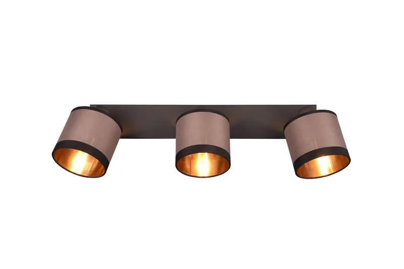 Trio Lighting Davos spotlight 3L E14 matt svart/greige - Belysning - Lyspærer & lyskilder - Spotlights & downlights