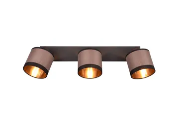 Trio Lighting Davos spotlight 3L E14 matt svart/greige - Belysning - Lyspærer & lyskilder - Spotlights & downlights