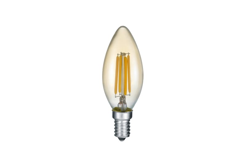 Trio Lighting LK LED E14 filament krone 4W 400lm 2700K brun 3-trinn, undefined