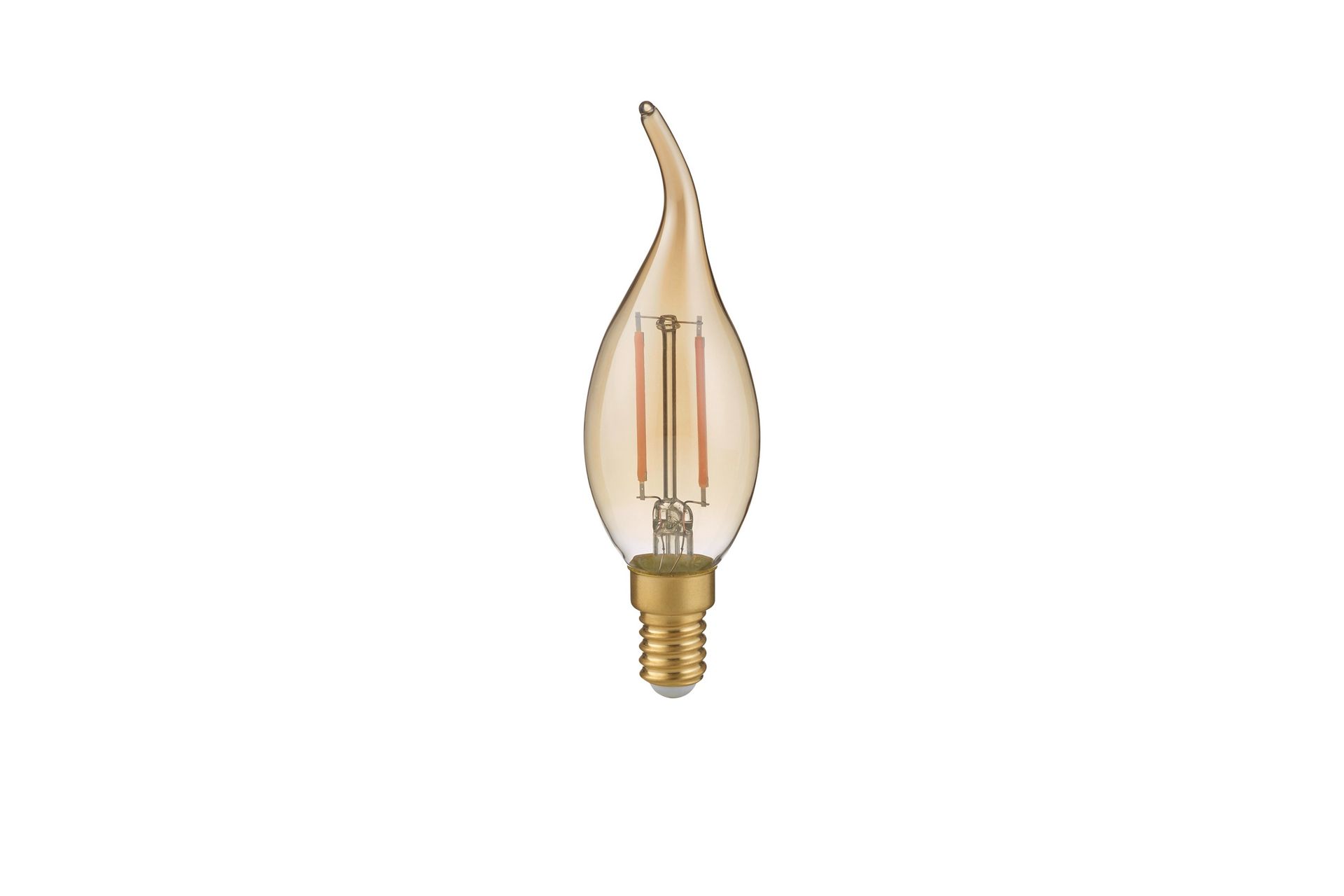 Trio Lighting LK LED E14 filament krone/buet topp 4W 400lm 2700K brun 3-trinn - Belysning - Lyspærer & lyskilder - LED-belysning - LED-pære