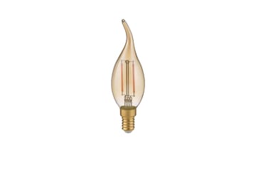 Trio Lighting LK LED E14 filament krone/buet topp 4W 400lm 2700K brun 3-trinn - Belysning - Lyspærer & lyskilder - LED-belysning - LED-pære