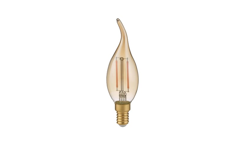 Trio Lighting LK LED E14 filament krone/buet topp 4W 400lm 2700K brun 3-trinn, undefined