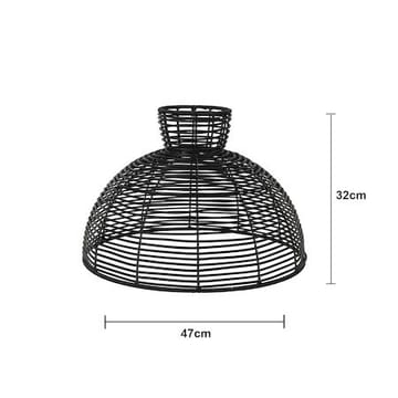 Runde lampeskjerm 47 cm - svart - Belysning - Belysningstilbehør
