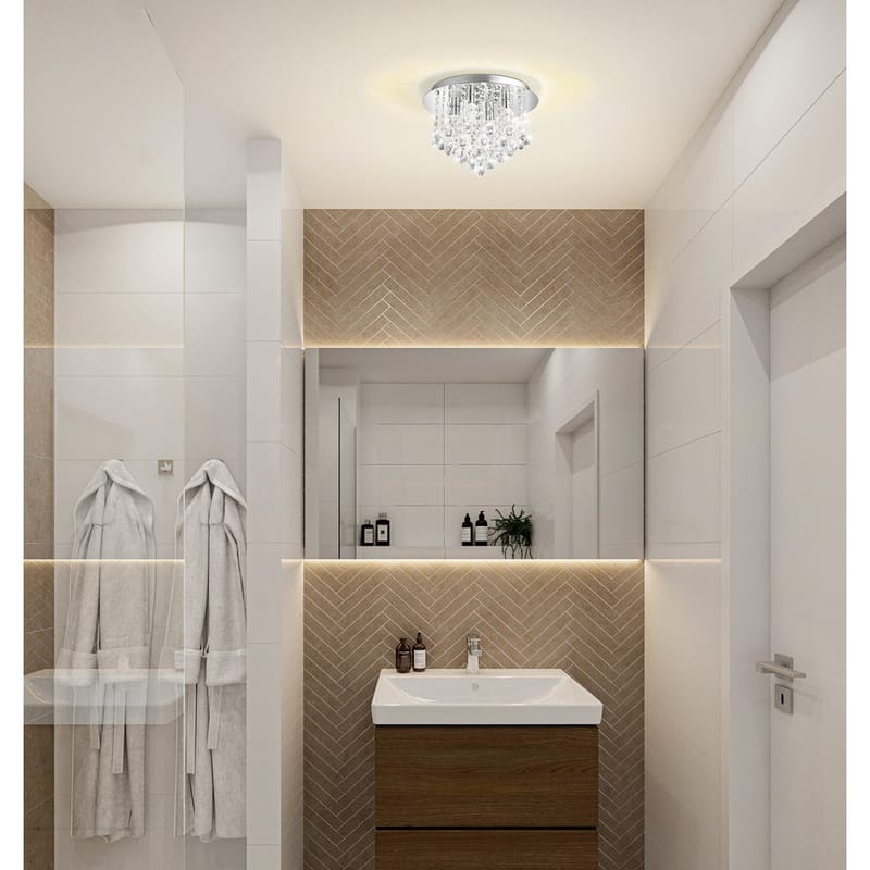 Taklampe Almonte - Krom - Belysning - Innendørsbelysning & Lamper - Taklampe - Plafondlampe