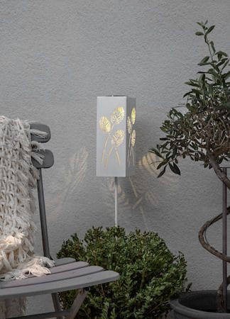 Albaleaf solcellepinne 90 cm - hvit - Belysning - Utebelysning - Solcelle utelys & solcellelamper