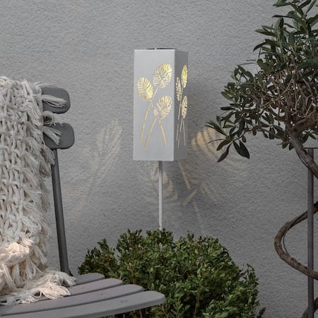 Albaleaf solcellepinne 90 cm - hvit - Belysning - Utebelysning - Solcelle utelys & solcellelamper