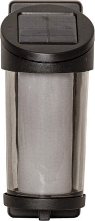 Alippa solcellevegglykt 8,5 cm - svart med røykfarget glass - Belysning - Utebelysning - Solcelle utelys & solcellelamper