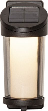Alippa solcellevegglykt 8,5 cm - svart med røykfarget glass - Belysning - Utebelysning - Solcelle utelys & solcellelamper