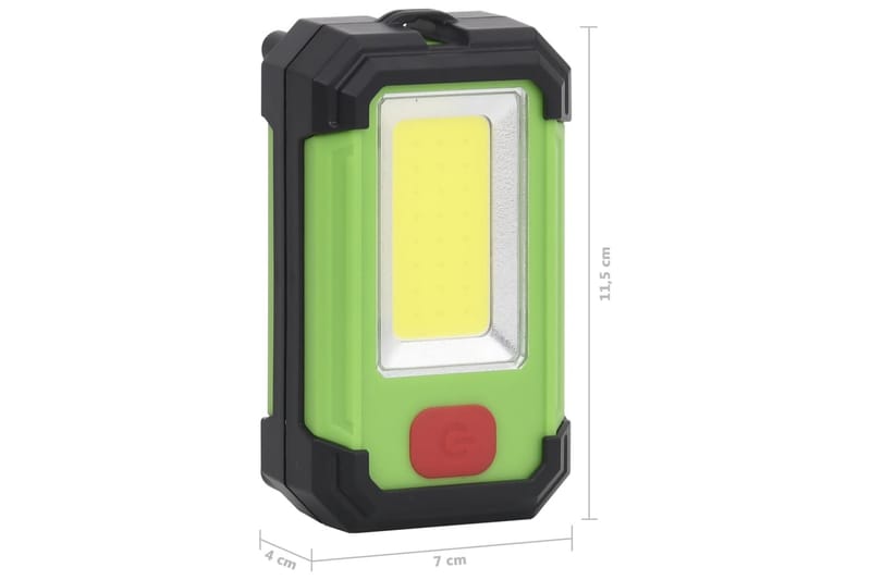 BÃ¦rbar solcelledrevet LED-spotlys 7 W kaldhvit - Flerfarget - Belysning - Utebelysning