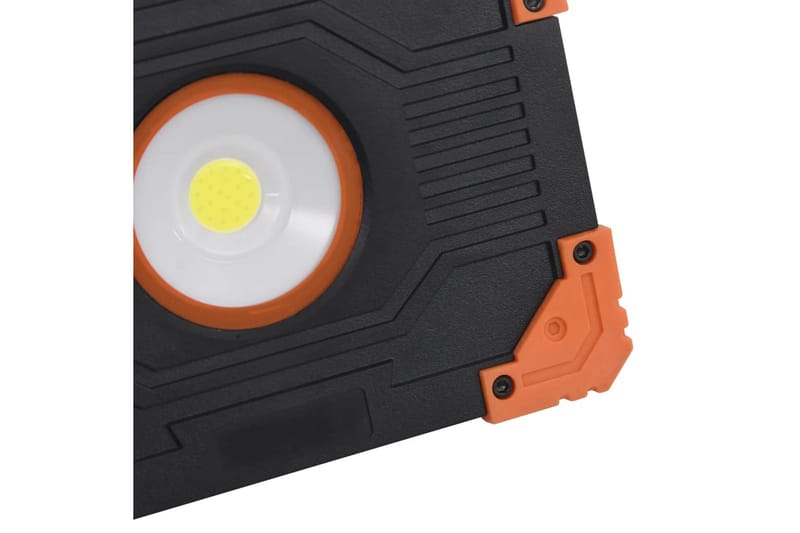 BÃ¦rbart LED-spotlys ABS 10 W kaldhvit - Svart - Lyskaster - Utebelysning - Fasadebelysning