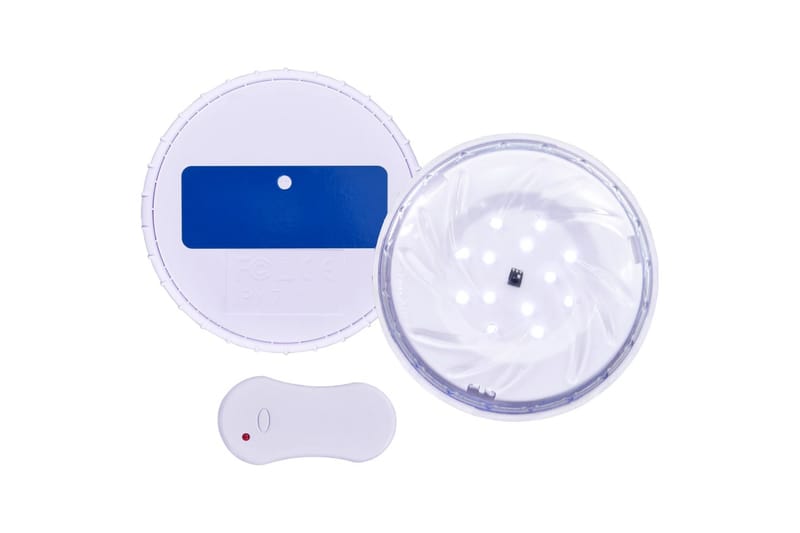 Nedsenkbar flytende LED-bassenglampe med fjernkontroll hvit - Hvit - Bassengbelysning - Utebelysning - Verandabelysning