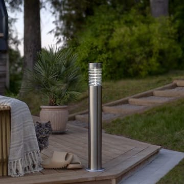 Bologna solcellepullert 80 cm - sølv/klart glass - Belysning - Utebelysning