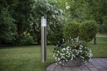 Bologna solcellepullert 80 cm - sølv/klart glass - Belysning - Utebelysning