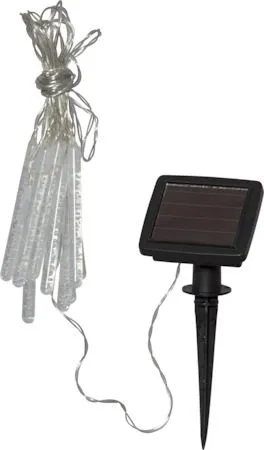 Bubbly Light-chain solcellelysslynge, transparent