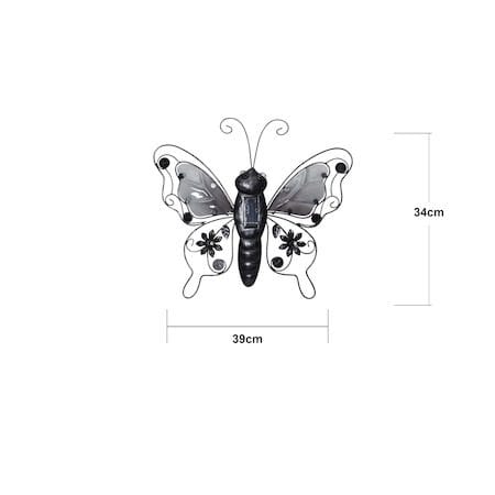 Butterfly solcelledekorasjon 39 cm - svart - Belysning - Utebelysning - Solcelle utelys & solcellelamper