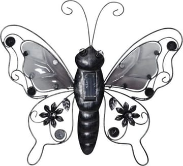 Butterfly solcelledekorasjon 39 cm - svart - Belysning - Utebelysning - Solcelle utelys & solcellelamper