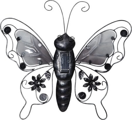Butterfly solcelledekorasjon 39 cm - svart - Belysning - Utebelysning - Solcelle utelys & solcellelamper
