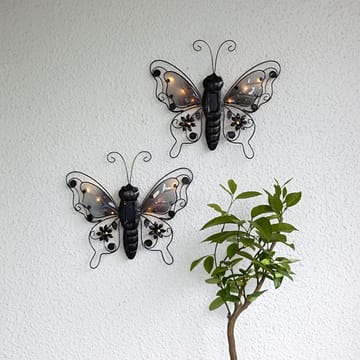 Butterfly solcelledekorasjon 39 cm - svart - Belysning - Utebelysning - Solcelle utelys & solcellelamper