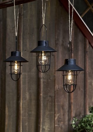 Cage solcelledekorasjon 18 cm - svart - Belysning - Utebelysning - Solcelle utelys & solcellelamper