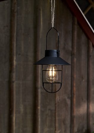 Cage solcelledekorasjon 18 cm - svart - Belysning - Utebelysning - Solcelle utelys & solcellelamper