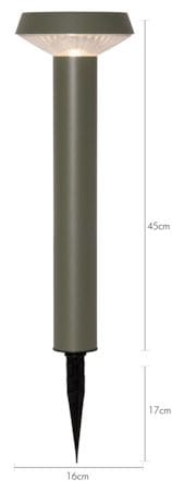 Casa Solcellepullert 45 cm - grønn - Belysning - Utebelysning