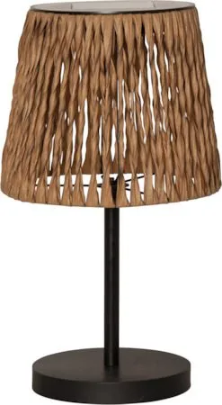 Cesta Solcellelampe 48 cm, brun-svart