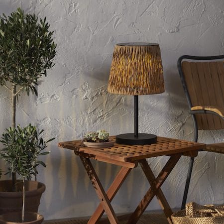 Cesta Solcellelampe 48 cm - brun-svart - Belysning - Utebelysning - Solcelle utelys & solcellelamper