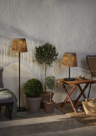 Cesta Solcellelampe 48 cm - brun-svart - Belysning - Utebelysning - Solcelle utelys & solcellelamper