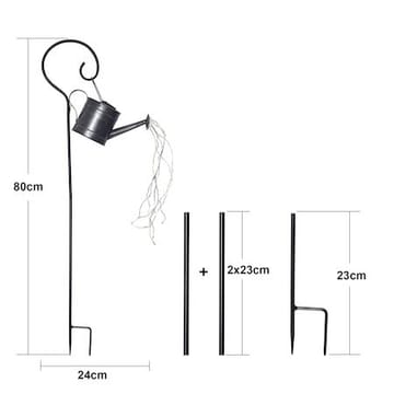 Dew Drop Water can solcelledekorasjon 80 cm - sink - Belysning - Utebelysning - Solcelle utelys & solcellelamper