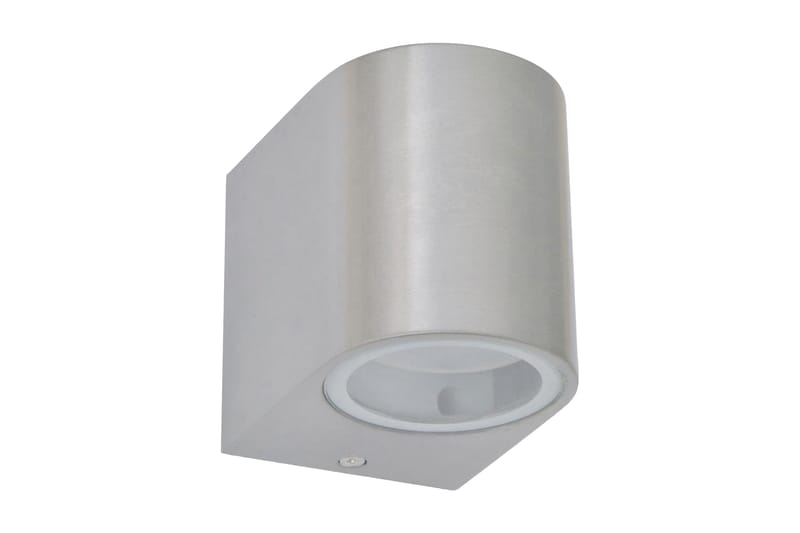 Utendørs LED vegglamper 2 stk rund nedover - Sølv - Fasadebelysning - Entrébelysning - Utebelysning