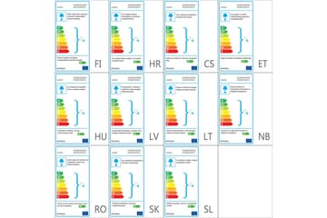Utendørs LED vegglamper 2 stk rund nedover - Sølv - Belysning - Utebelysning - Fasadebelysning