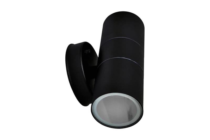 Utendørs vegglampe 2 stk rustfritt stål opp/ned - Svart - Belysning - Utebelysning - Fasadebelysning