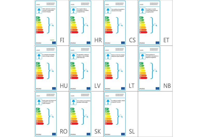 Utendørs vegglampe 2 stk rustfritt stål opp/ned - Svart - Utebelysning - Fasadebelysning - Entrébelysning