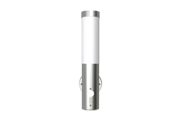Utendørs vegglampe med bevegelsessensor rustfritt stål - Sølv - Belysning - Utebelysning - Fasadebelysning