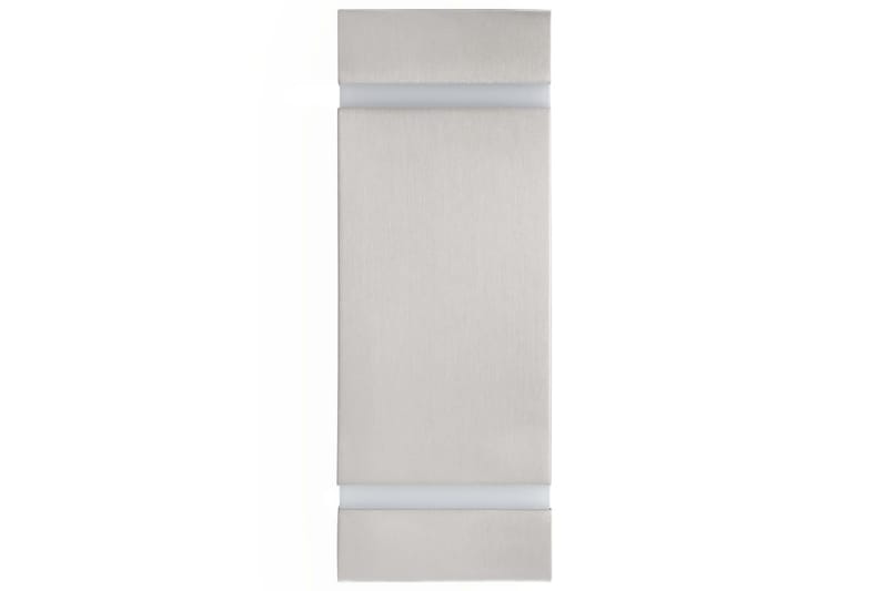 Utendørs vegglamper 2 stk 35 W sølv rektangulr - Utebelysning - Fasadebelysning - Entrébelysning