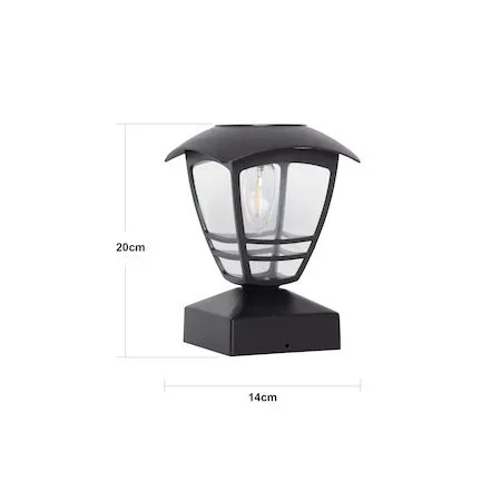 Felix solcelledekorasjon 14 cm - svart - Belysning - Utebelysning - Solcelle utelys & solcellelamper