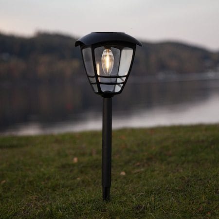 Felix solcellepullert 45 cm - svart - Belysning - Utebelysning