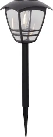 Felix solcellepullert 45 cm, svart