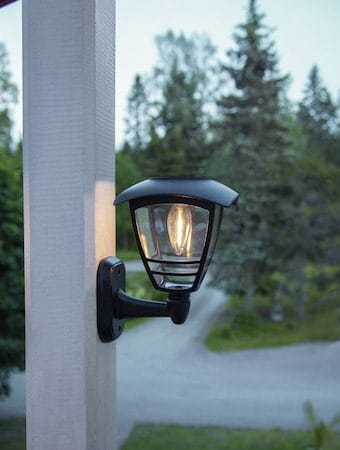 Felix solcellevegglykt 14 cm - svart - Belysning - Utebelysning - Solcelle utelys & solcellelamper