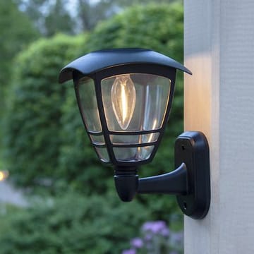 Felix solcellevegglykt 14 cm - svart - Belysning - Utebelysning - Solcelle utelys & solcellelamper