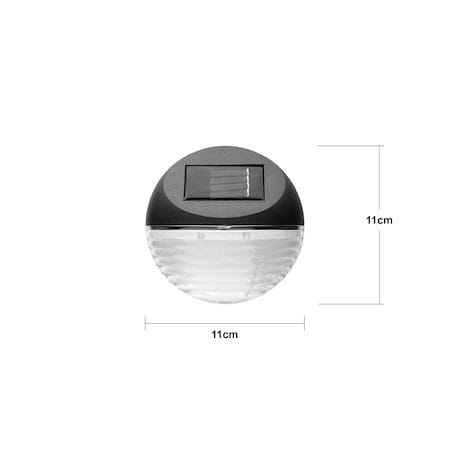 Fency 3-pakning solcellevegglykt 11 cm - brun - Belysning - Utebelysning - Solcelle utelys & solcellelamper