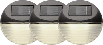 Fency 3-pakning solcellevegglykt 11 cm - brun - Belysning - Utebelysning - Solcelle utelys & solcellelamper