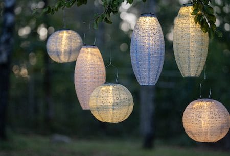 Festa solcelledekorasjon 25 cm - beige - Belysning - Utebelysning - Solcelle utelys & solcellelamper