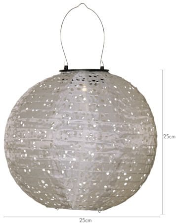 Festa solcelledekorasjon 25 cm - beige - Belysning - Utebelysning - Solcelle utelys & solcellelamper