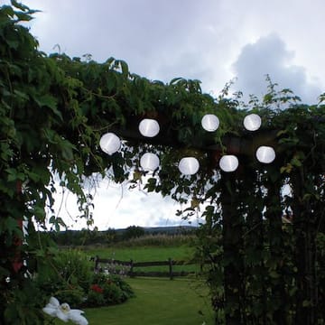Festival solcellelyslenke - hvit - Belysning - Utebelysning - Solcelle utelys & solcellelamper