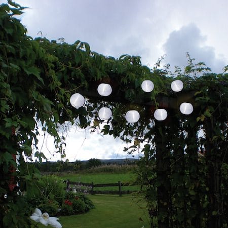 Festival solcellelyslenke - hvit - Belysning - Utebelysning - Solcelle utelys & solcellelamper