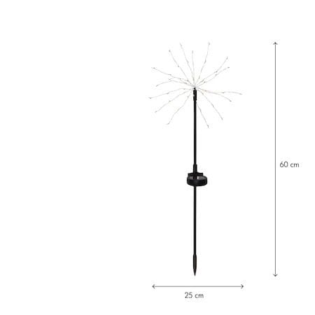Firework Solar 2-pakning solcelledekorasjoner 60 cm - svart - Belysning - Utebelysning - Solcelle utelys & solcellelamper
