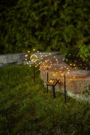 Firework Solar solcelledekorasjon 100 cm - svart - Belysning - Utebelysning - Solcelle utelys & solcellelamper