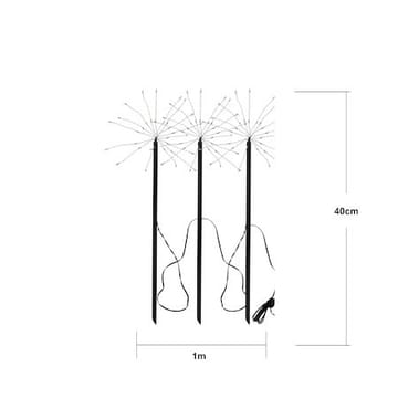 Firework Solar solcelledekorasjon 100 cm - svart - Belysning - Utebelysning - Solcelle utelys & solcellelamper
