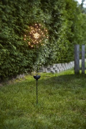 Firework Solar solcelledekorasjon 26 cm - svart - Belysning - Utebelysning - Solcelle utelys & solcellelamper